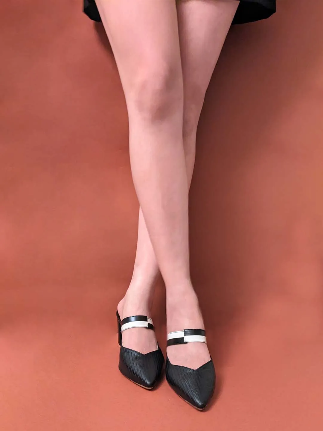 Sancia Mules Midnight Black