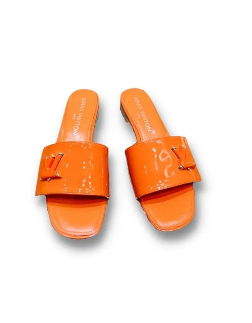 Shake Flat Mule Orange For Women