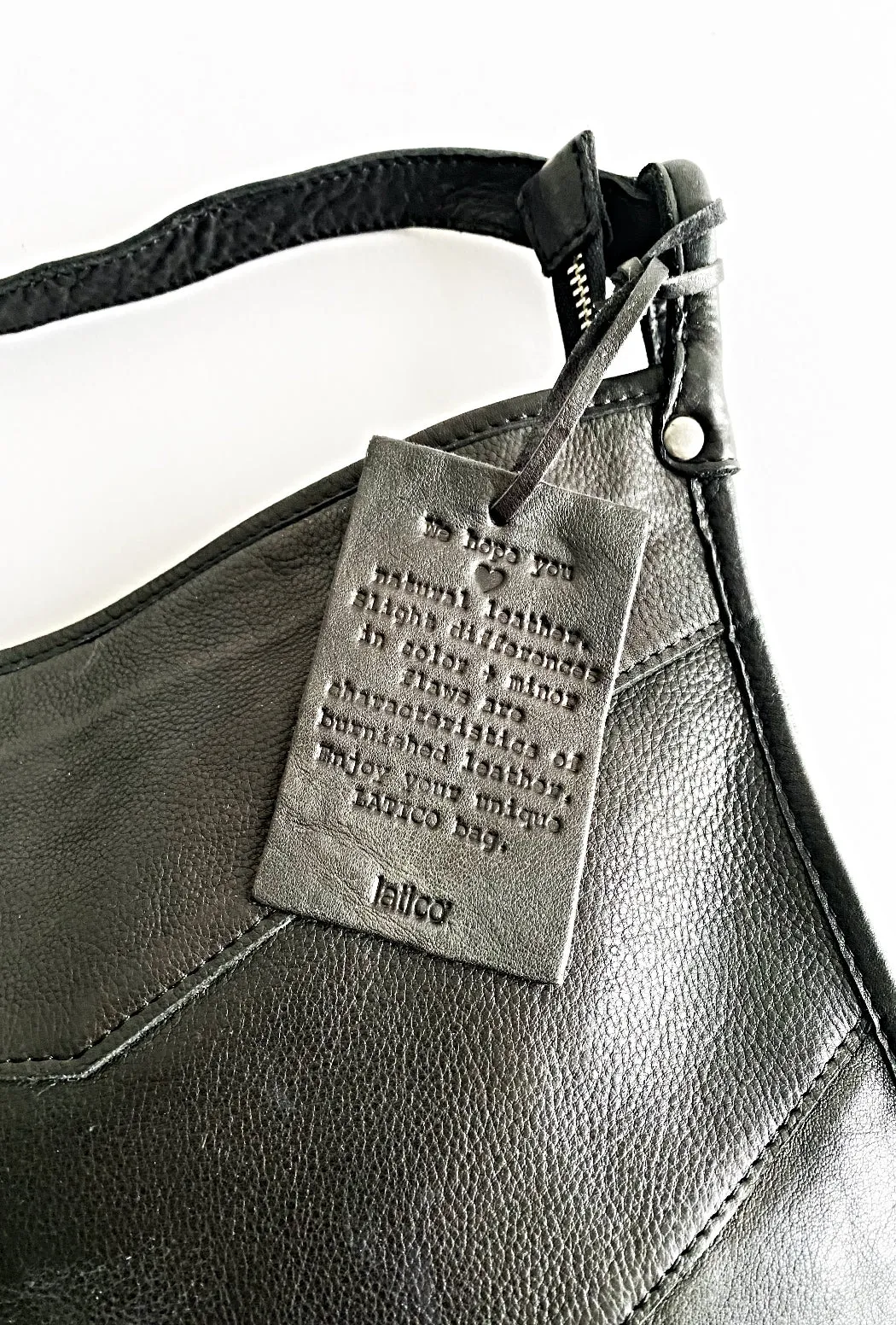 Simone Chevron Leather Purse, Black