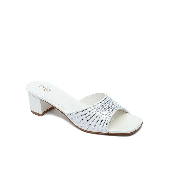 Square Diamante Heeled Sandal HL 172