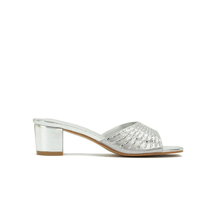 Square Diamante Heeled Sandal HL 172