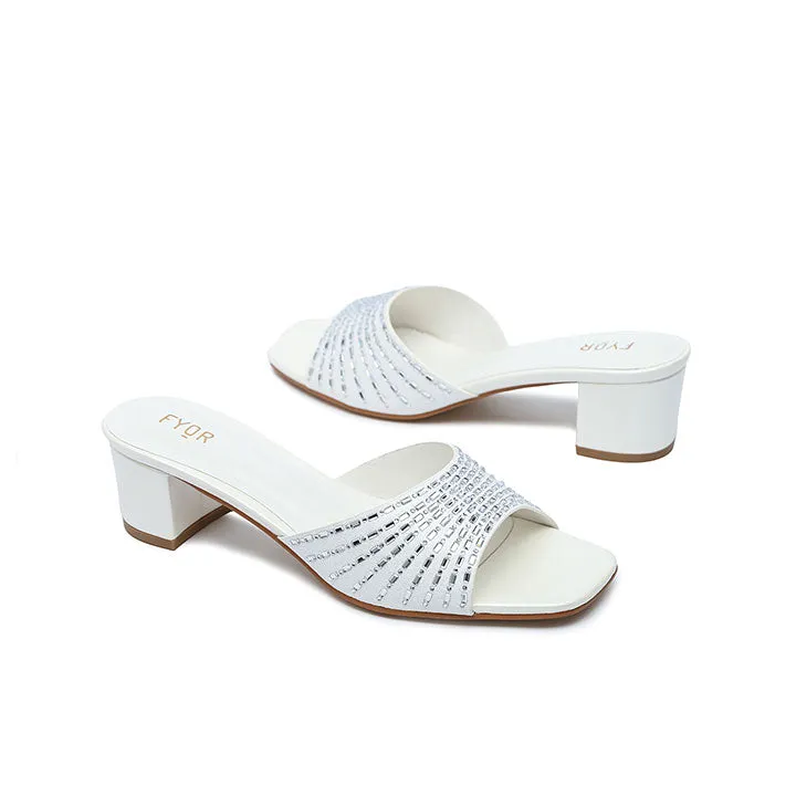 Square Diamante Heeled Sandal HL 172