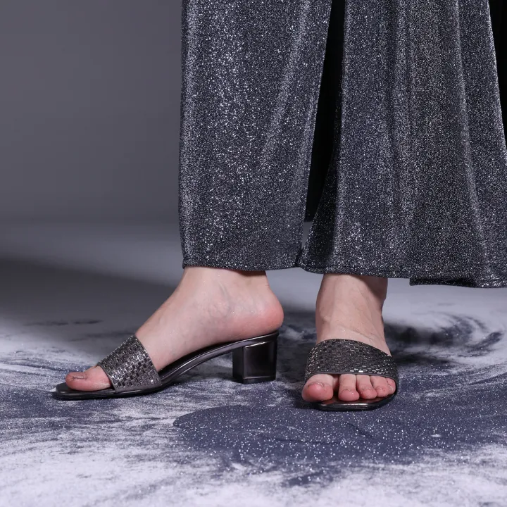 Square Diamante Heeled Sandal HL 172