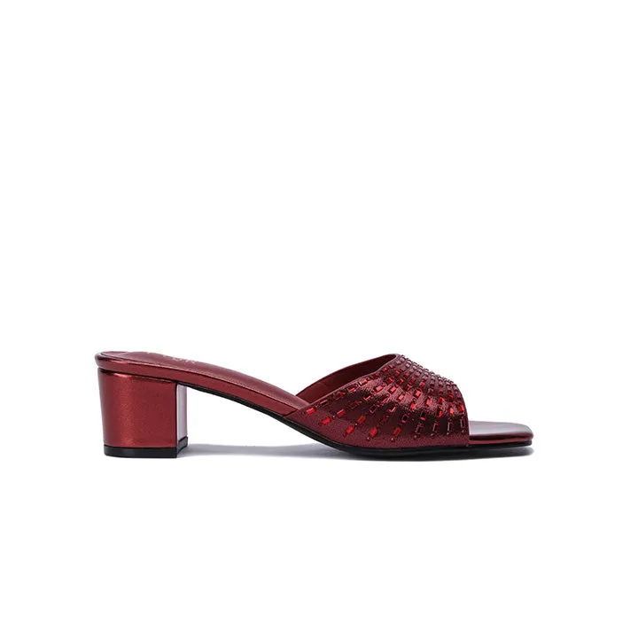 Square Diamante Heeled Sandal HL 172