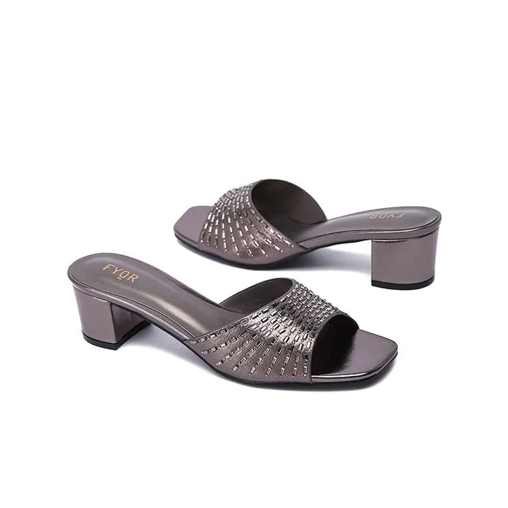 Square Diamante Heeled Sandal HL 172