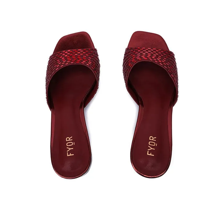 Square Diamante Heeled Sandal HL 172