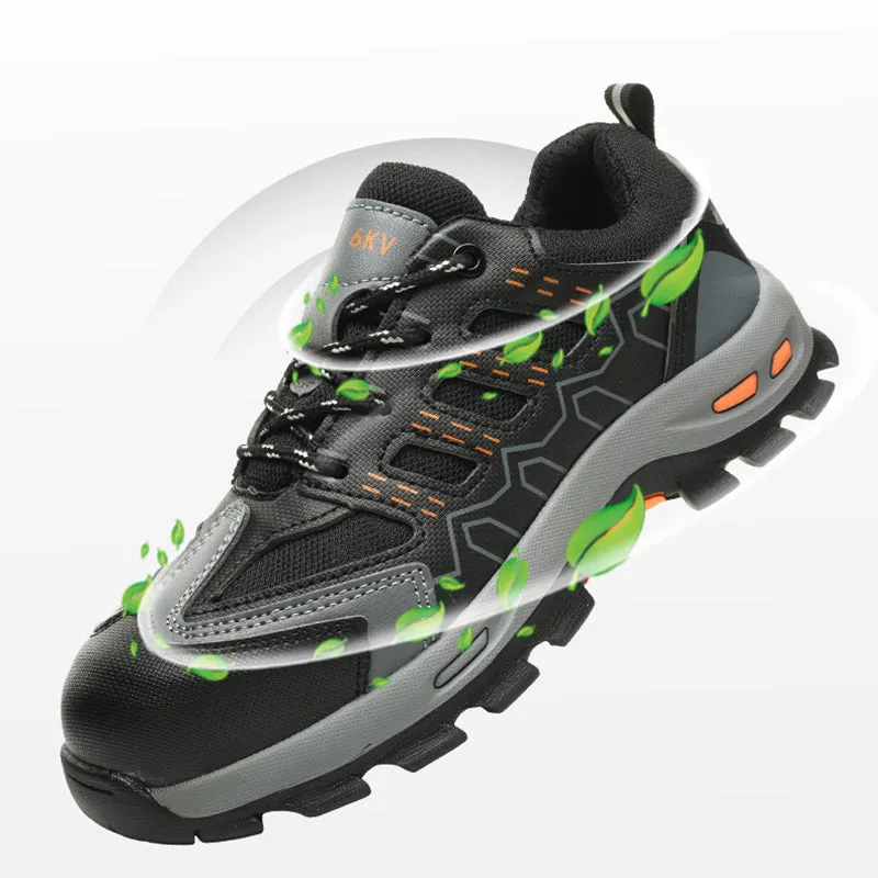 Steel Toe Shoes for Men, Slip Resistant Safety Work Shoes Comfortable Industrial and Construction Working Footwear