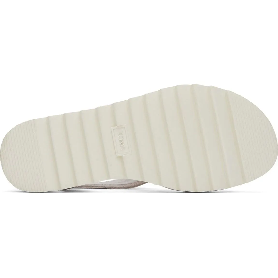 TOMS Sidney Tread White 100% Cow Leather Female Sandal Ladies Summer
