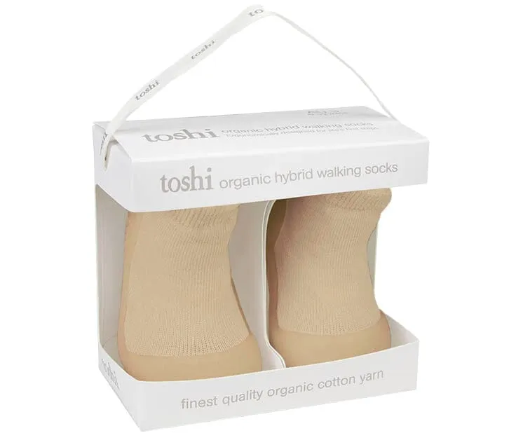 Toshi Organic Dreamtime Hybrid Walking Socks - Driftwood