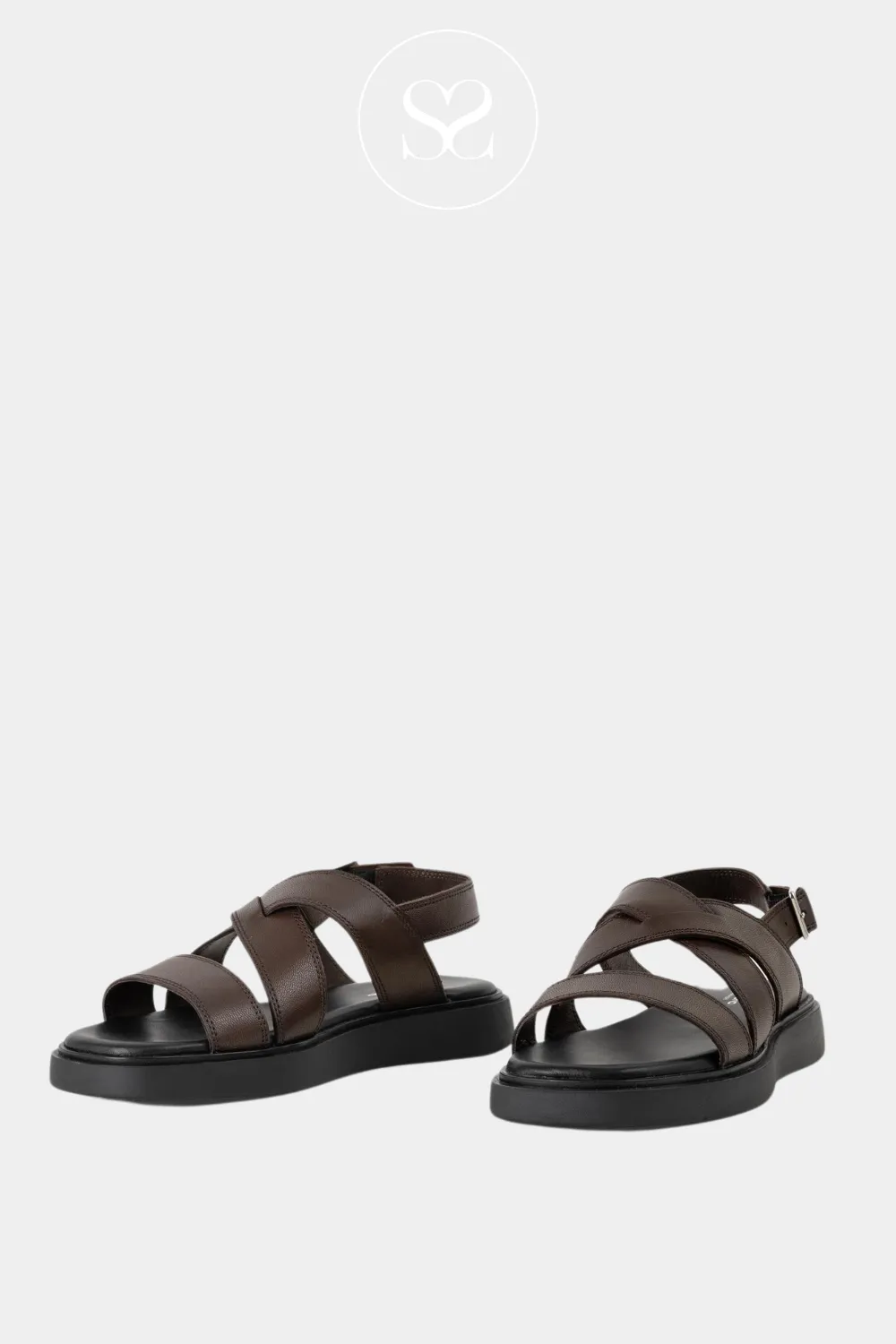 VAGABOND CONNIE 001 TAN LEATHER GLADIATOR SANDALS