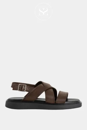 VAGABOND CONNIE 001 TAN LEATHER GLADIATOR SANDALS