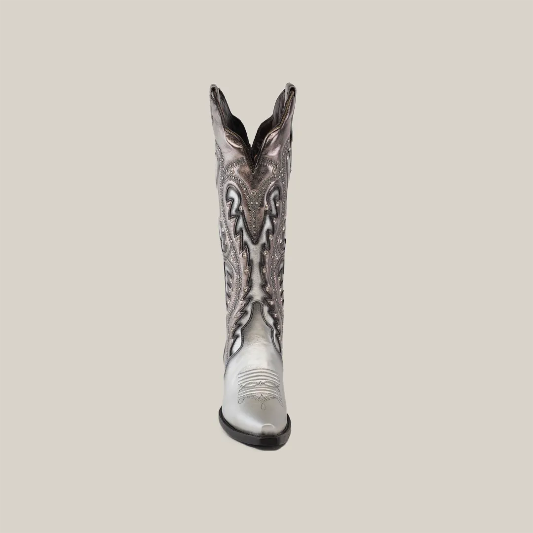 Valentina Silver - Tall Shaft - Snip Toe