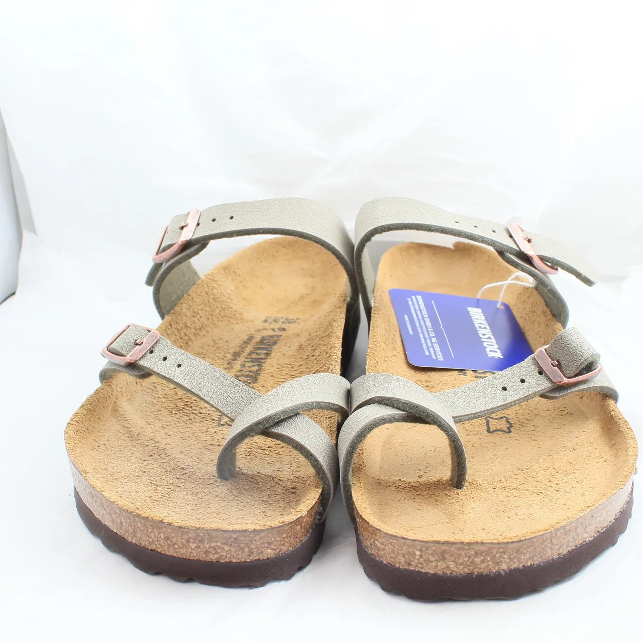 Womens Birkenstock Mayari Cross Strap Sandal Stone